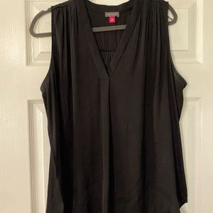 Sleeveless silk blouse